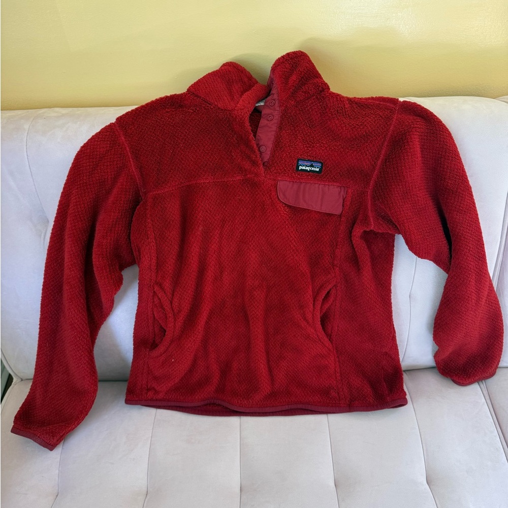 Patagonia Red Fleece Pullover